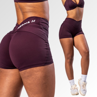 NEBBIA - Alakformáló short V-shaped derékkal STRONG BEAUTY 428 (dark red)