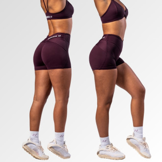 NEBBIA - Alakformáló short V-shaped derékkal STRONG BEAUTY 428 (dark red)