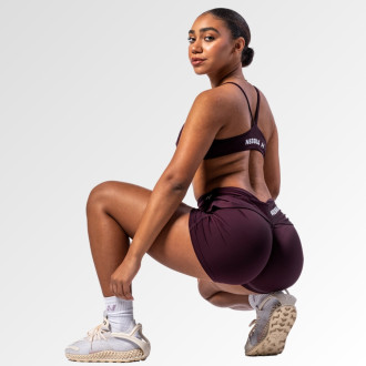 NEBBIA - Alakformáló short V-shaped derékkal STRONG BEAUTY 428 (dark red)