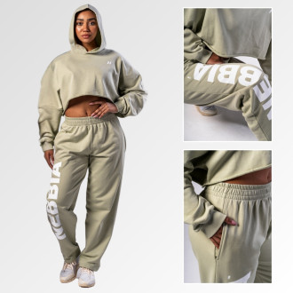 NEBBIA  - Baggy melegítőnadrág BOYFRIEND STYLE 432 (light green)
