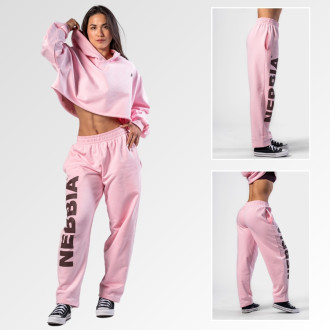 NEBBIA  - Baggy melegítőnadrág BOYFRIEND STYLE 432 (pink)