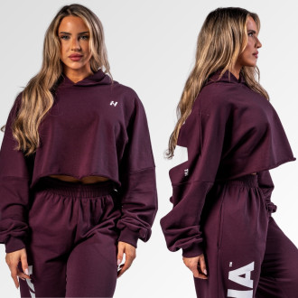 NEBBIA  - Oversized kapucnis melegítő felső OWN YOUR POWER 433 (dark red)
