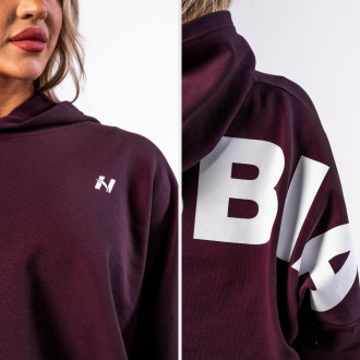 NEBBIA  - Oversized kapucnis melegítő felső OWN YOUR POWER 433 (dark red)