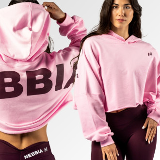 NEBBIA  - Oversized kapucnis melegítő felső OWN YOUR POWER 433 (pink)