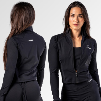 NEBBIA - Deni x NEBBIA Cipzáros fitness felső 314 (black)