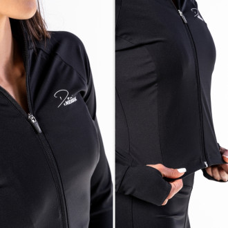 NEBBIA - Deni x NEBBIA Cipzáros fitness felső 314 (black)