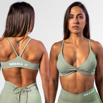 NEBBIA - Sportmelltartó közepes tartással TWIST-KNOT 423 (light green)