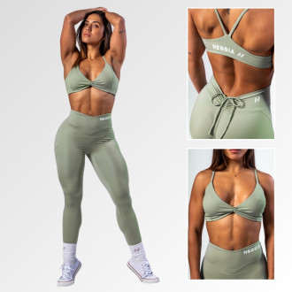 NEBBIA - Sportmelltartó közepes tartással TWIST-KNOT 423 (light green)