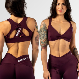 NEBBIA - Sportmelltartó STRONG BEAUTY 424 (dark red)