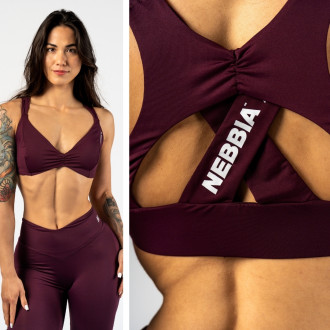 NEBBIA - Sportmelltartó STRONG BEAUTY 424 (dark red)