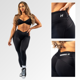 NEBBIA - Alakformáló leggings V-shaped derékkal STRONG BEAUTY 425 (black)