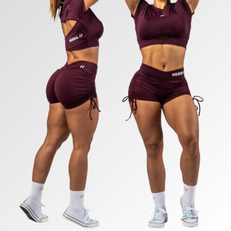NEBBIA  - Push-up short OWN YOUR POWER 429 (dark red)