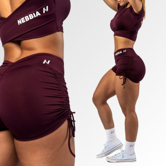 NEBBIA  - Push-up short OWN YOUR POWER 429 (dark red)