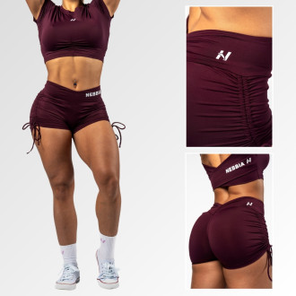 NEBBIA  - Push-up short OWN YOUR POWER 429 (dark red)