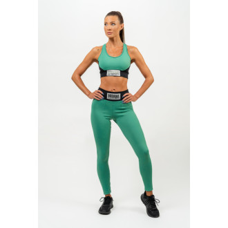 NEBBIA - Leggings magas derékkal SIGNATURE 463 (green)