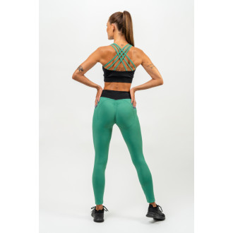 NEBBIA - Leggings magas derékkal SIGNATURE 463 (green)