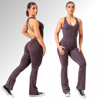 NEBBIA  - Alakformáló fitness overál OWN THE GYM 397 (brown)