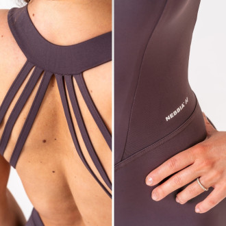 NEBBIA  - Alakformáló fitness overál OWN THE GYM 397 (brown)
