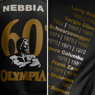 NEBBIA - Mr. Olympia 60th Anniversary bomber | Limitált kiadás 798 (black)