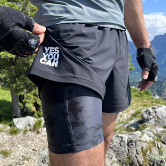 NEBBIA - Kompressziós rövidnadrág férfi 335 (black)