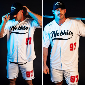 NEBBIA - Baseball stílusú fitness ing 375 (white)