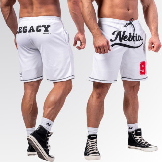 NEBBIA - Baseball stílusú fitness short 379 (white)