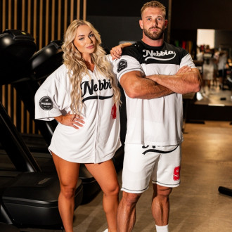 NEBBIA - Baseball stílusú fitness short 379 (white)