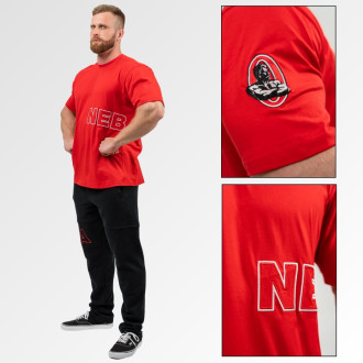 NEBBIA - Férfi póló Mr. Olympia logóval 711 (red)