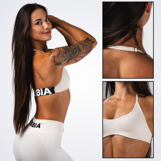 NEBBIA - Sportmelltartó FLOW SEAMLESS 495 (cream)