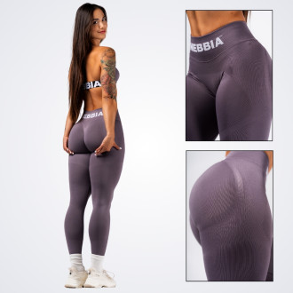 NEBBIA - Fitness leggings extra push-up FLOW SEAMLESS 496 (dark grey)