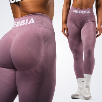NEBBIA - Fitness leggings extra push-up FLOW SEAMLESS 496 (pink)
