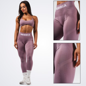 NEBBIA - Fitness leggings extra push-up FLOW SEAMLESS 496 (pink)