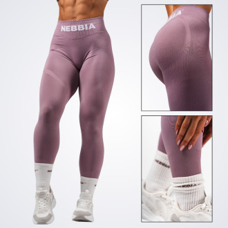 NEBBIA - Fitness leggings extra push-up FLOW SEAMLESS 496 (pink)