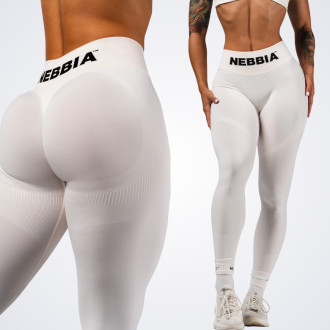 NEBBIA - Fitness leggings extra push-up FLOW SEAMLESS 496 (cream)