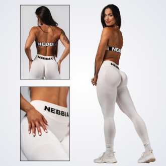 NEBBIA - Fitness leggings extra push-up FLOW SEAMLESS 496 (cream)