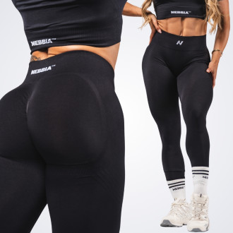 NEBBIA - Fitness leggings maximum push-up FLOW SEAMLESS 497 (black)