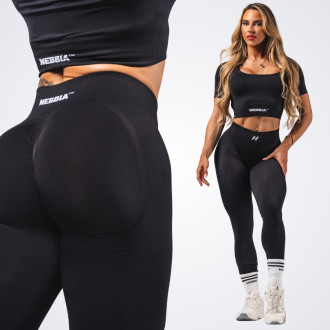 NEBBIA - Fitness leggings maximum push-up FLOW SEAMLESS 497 (black)