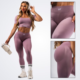 NEBBIA - Fitness leggings maximum push-up FLOW SEAMLESS 497 (pink)