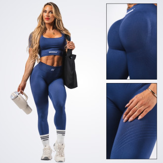 NEBBIA - Fitness leggings maximum push-up FLOW SEAMLESS 497 (blue)