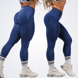 NEBBIA - Fitness leggings maximum push-up FLOW SEAMLESS 497 (blue)