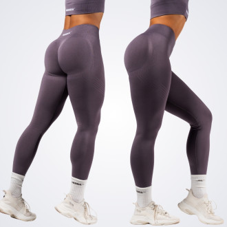 NEBBIA - Fitness leggings maximum push-up FLOW SEAMLESS 497 (dark grey)