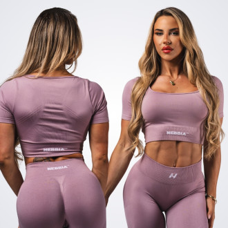 NEBBIA - Alakformáló crop-top FLOW SEAMLESS 499 (pink)