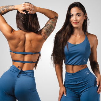 NEBBIA - Női fitness top DENI 309 (blue)