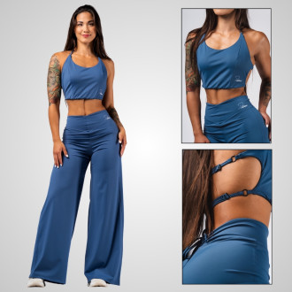 NEBBIA - Női fitness top DENI 309 (blue)