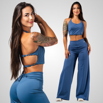 NEBBIA - Női fitness top DENI 309 (blue)
