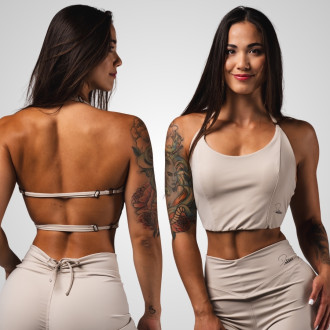 NEBBIA - Női fitness top DENI 309 (cream)
