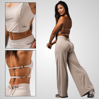 NEBBIA - Női fitness top DENI 309 (cream)