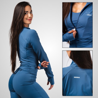NEBBIA - Női fitness felső DENI 314 (blue)