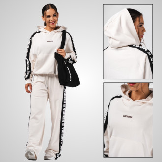 NEBBIA - Női kapucnis melegítőfelső OFF DUTY 489 (cream)