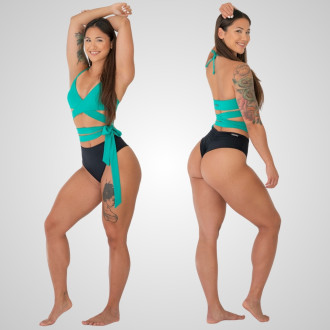 NEBBIA - Magas derekú brazil bikini alsó 753 (black)